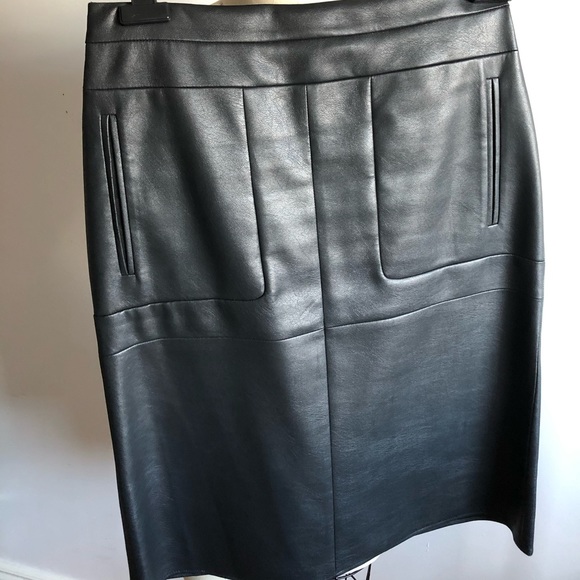 BCBG MaxAzria Faux Leather Skirt - Picture 7 of 16